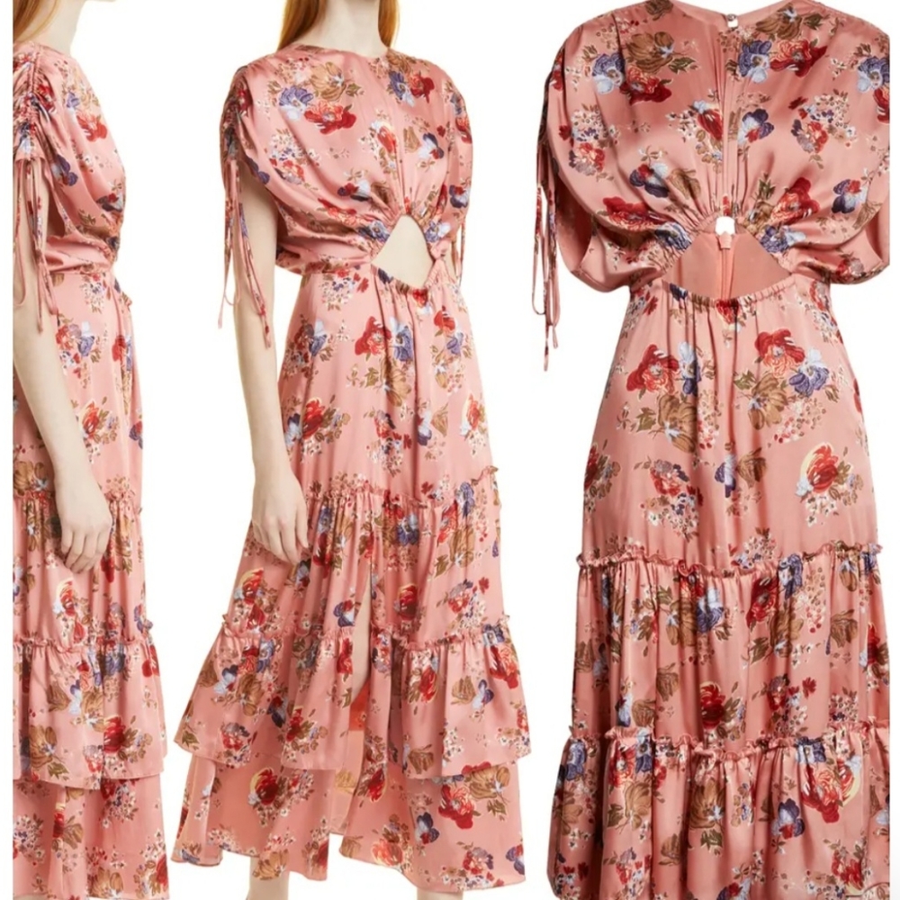 Cinq a sept Rare Rose multi maxi dress 4
